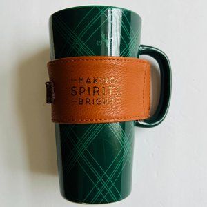 CARIBOU COFFEE Tall 18 Oz Mug with Lid EUC